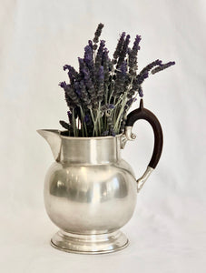 Wood & Pewter Pitcher