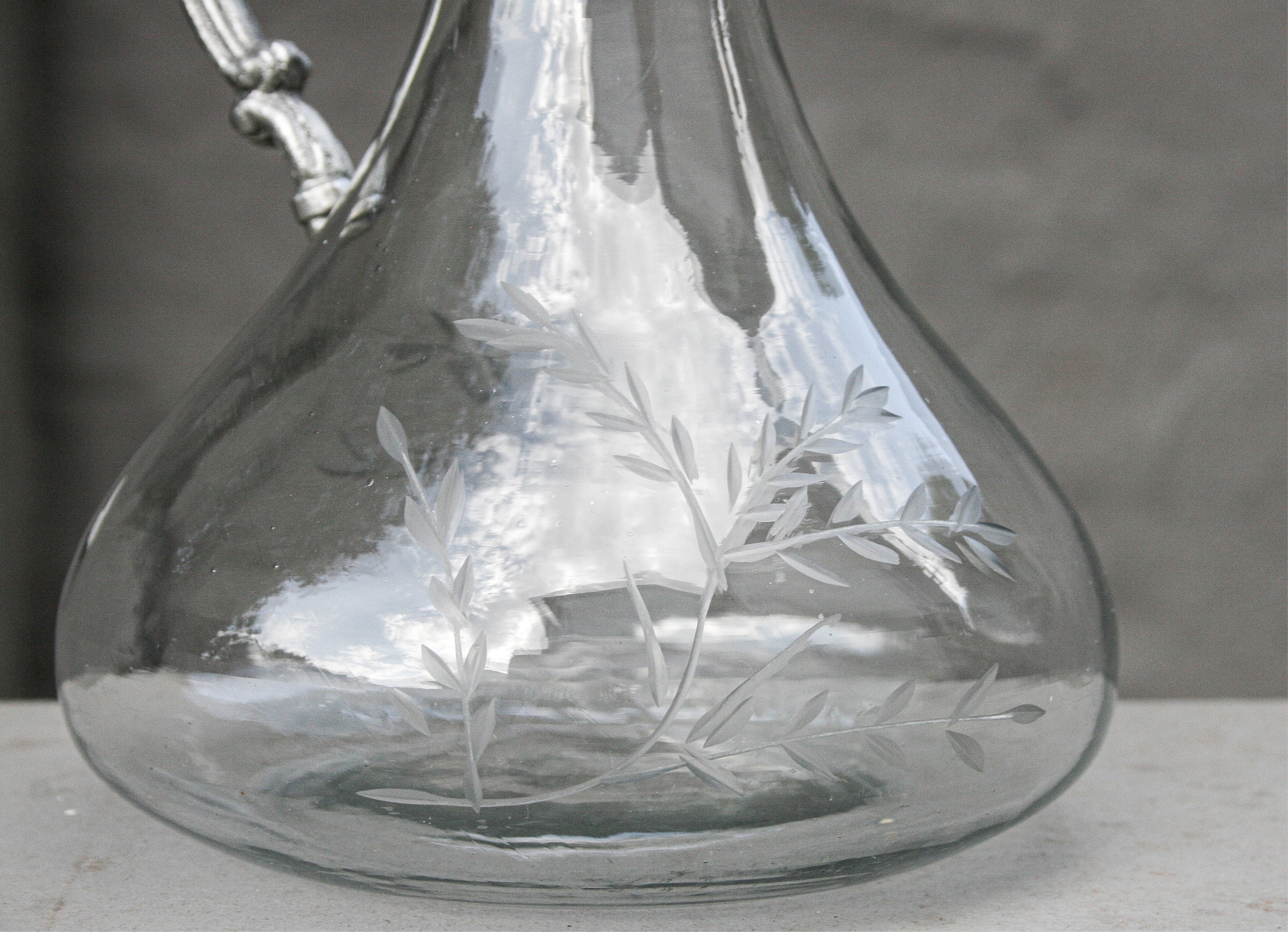 Crystal Leaf Jug