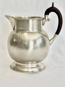 Wood & Pewter Pitcher