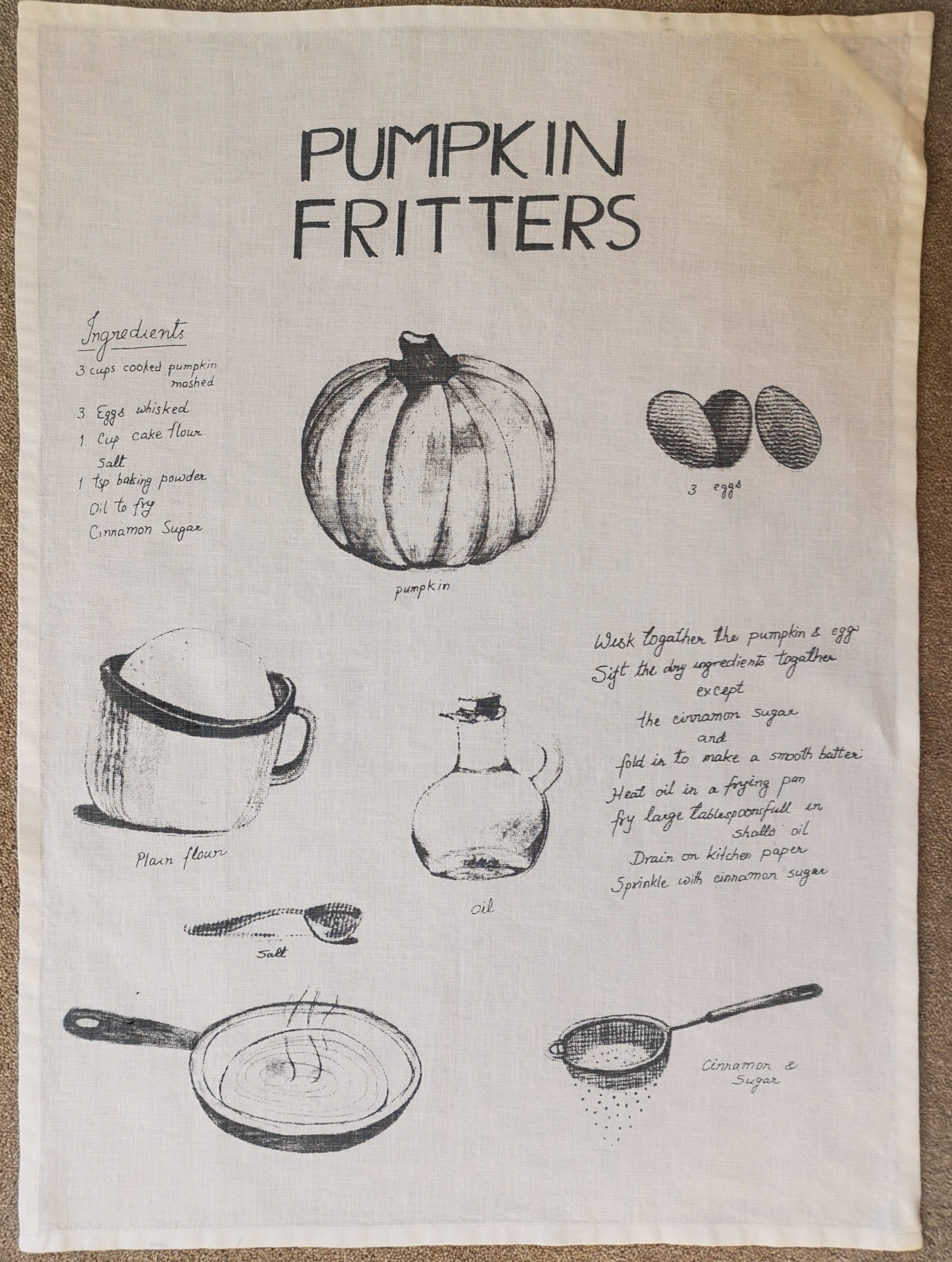 Recipe Linen Tea Towels